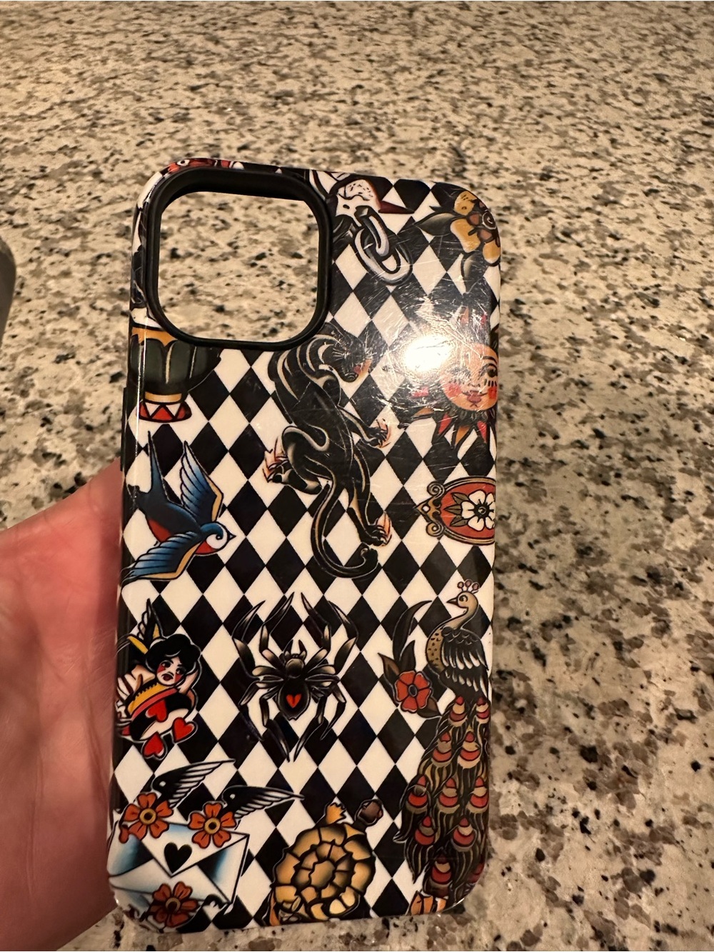Tattoo-Print Phone Case - Compatible iphone 14